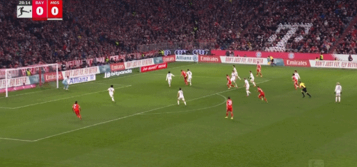 半場(chǎng)：拜仁1-1美因茨，格納布里助攻卡爾破門(mén)，波圖爾斯基扳平